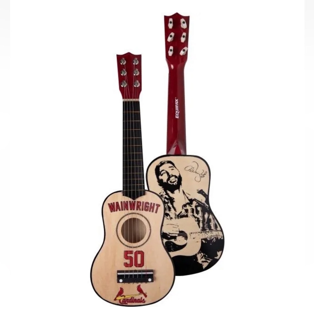 ST. LOUIS CARDINALS SGA ADAM WAINWRIGHT GUITAR 21" PLAYABLE 10/1/23 IN HAND